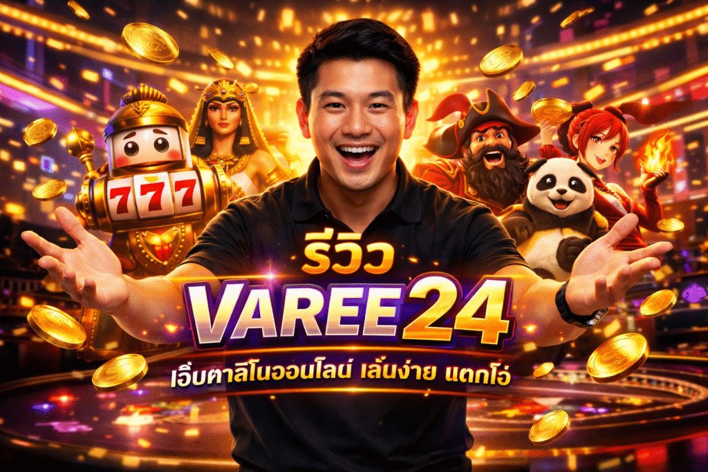 รีวิว VAREE24 เว็บคาสิโนออนไลน์ เล่นง่าย แตกไว