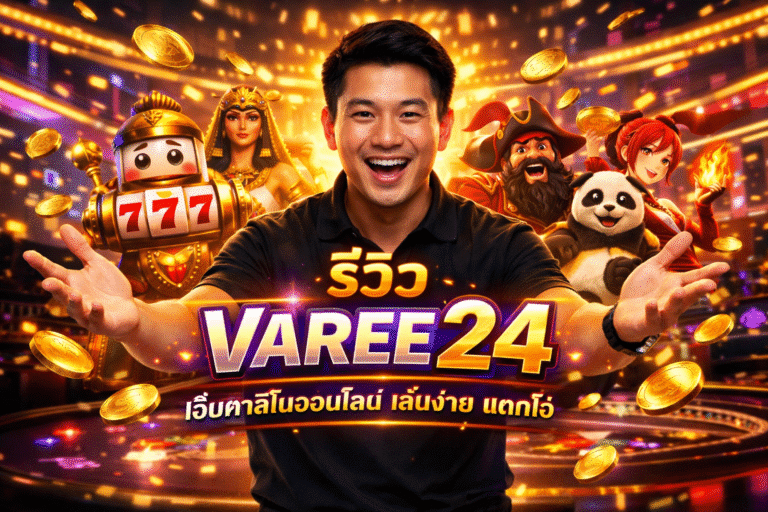 รีวิว VAREE24 เว็บคาสิโนออนไลน์ เล่นง่าย แตกไว