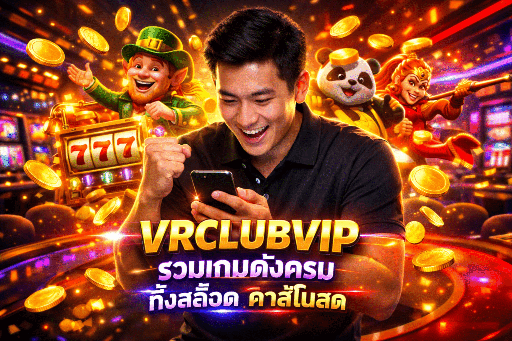 VRCLUBVIP รวมเกมดังครบ ทั้งสล็อต คาสิโนสด